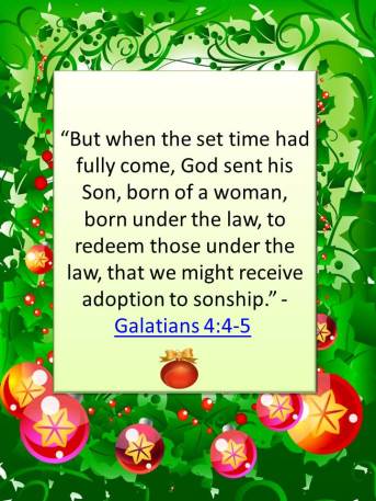 But when the set time had fully