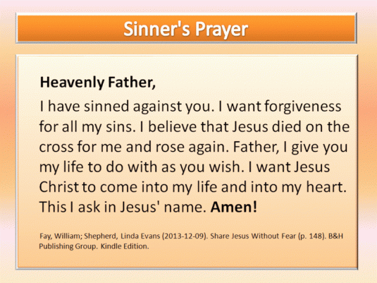 Sinner's Prayer