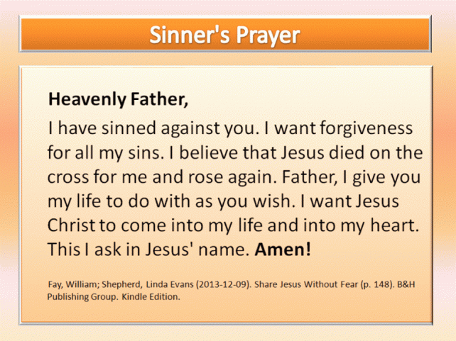 Sinner's Prayer