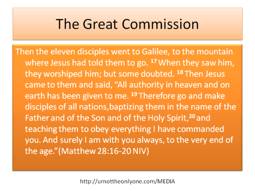 GREAT COMMAND AND COMMISSION