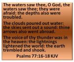psalms 77 13 TO&nbsp;15