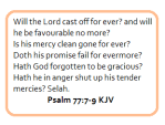 psalms 77 7-9